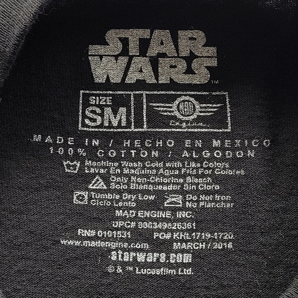 Star Wars Episode VII: The Force Awakens Glow In The Dark Boys Tee Small - Picture 4 of 4